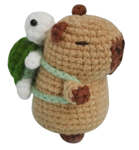 Capibara met schildpad kit